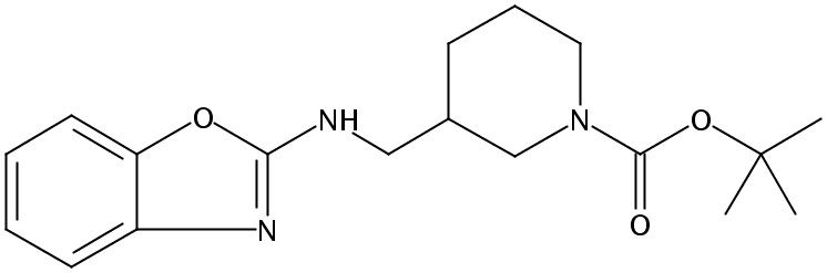tert-Butyl 3-((benzo[d]oxazol-2-ylamino)methyl)piperidine-1-carboxylate