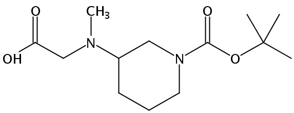 2-((1-(tert-Butoxycarbonyl)piperidin-3-yl)(methyl)amino)acetic acid