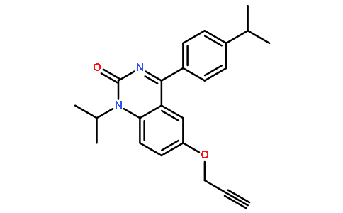 1-(1-甲基乙基)-4-[4-(1-甲基乙基)苯基]-6-(2-丙炔-1-基氧基)-2(1H)-喹唑啉酮