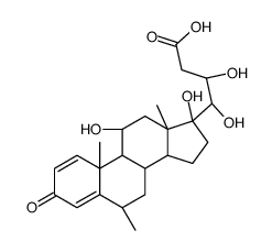 (4R)-4-[(6S,8S,9S,10R,11S,13S,14S,17R)-11,17-dihydroxy-6,10,13-trimethyl-3-oxo-7,8,9,11,12,14,15,16-octahydro-6H-cyclopenta[a]phenanthren-17-yl]-3,4-dihydroxybutanoic acid