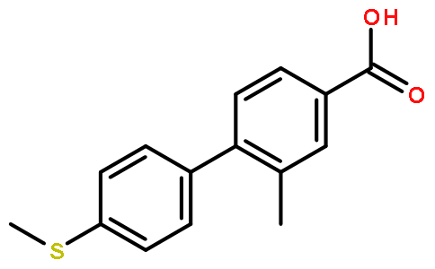 2-甲基-4-(甲基硫代)-[1,1-联苯]-4-羧酸