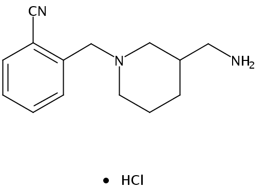 2-((3-(Aminomethyl)piperidin-1-yl)methyl)benzonitrile hydrochloride