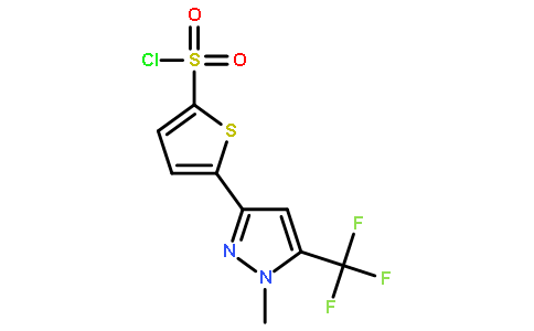 2-[1-甲基-3-(三氟甲基)吡唑-5-基]噻吩-5-磺酰氯