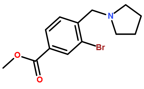 3-溴-4-(吡咯烷-1-甲基)苯甲酸甲酯