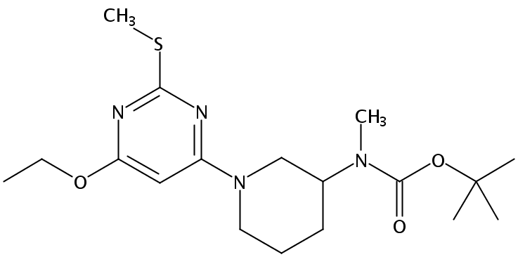 tert-Butyl (1-(6-ethoxy-2-(methylthio)pyrimidin-4-yl)piperidin-3-yl)(methyl)carbamate