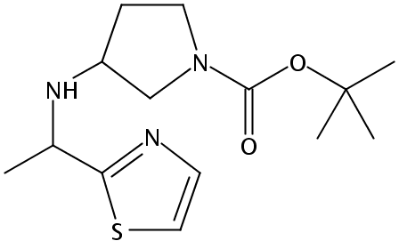 tert-Butyl 3-((1-(thiazol-2-yl)ethyl)amino)pyrrolidine-1-carboxylate