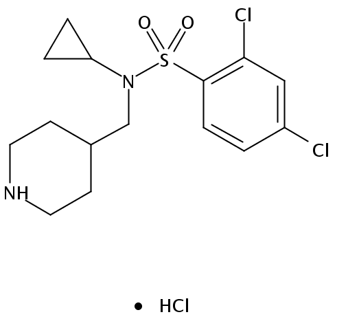 2,4-Dichloro-N-cyclopropyl-N-(piperidin-4-ylmethyl)benzenesulfonamide hydrochloride