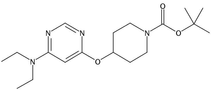tert-Butyl 4-((6-(diethylamino)pyrimidin-4-yl)oxy)piperidine-1-carboxylate
