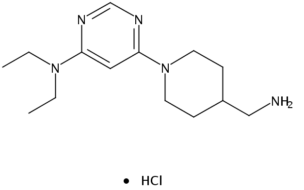 6-(4-(Aminomethyl)piperidin-1-yl)-N,N-diethylpyrimidin-4-amine hydrochloride