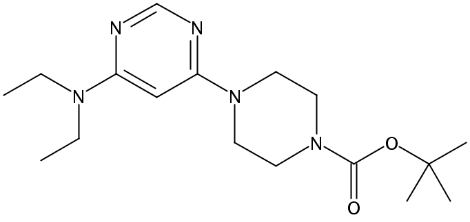 tert-Butyl 4-(6-(diethylamino)pyrimidin-4-yl)piperazine-1-carboxylate