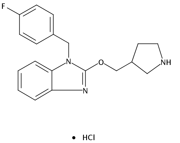 1-(4-Fluorobenzyl)-2-(pyrrolidin-3-ylmethoxy)-1H-benzo[d]imidazole hydrochloride