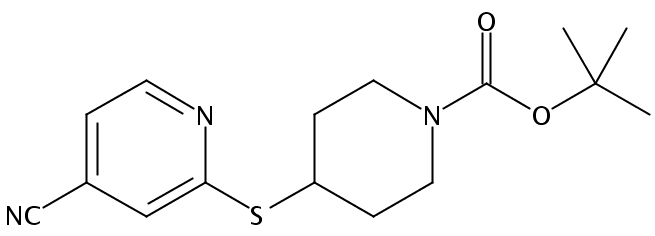 tert-Butyl 4-((4-cyanopyridin-2-yl)thio)piperidine-1-carboxylate