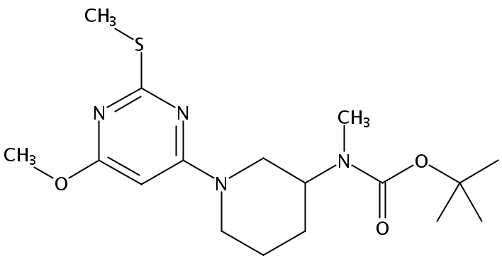 tert-Butyl (1-(6-methoxy-2-(methylthio)pyrimidin-4-yl)piperidin-3-yl)(methyl)carbamate
