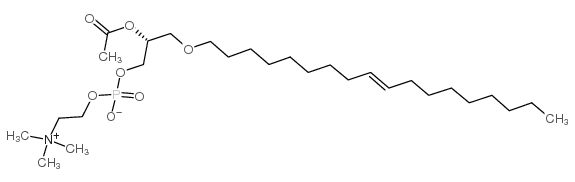 1-O-(cis-9-十八碳烯基)-2-乙酰基-sn-甘油-3-胆碱磷酸