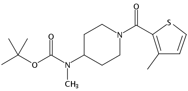tert-Butyl methyl(1-(3-methylthiophene-2-carbonyl)piperidin-4-yl)carbamate