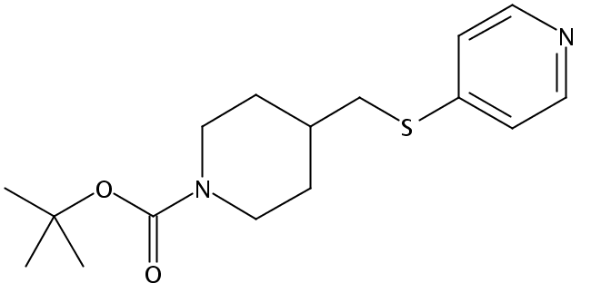 tert-Butyl 4-((pyridin-4-ylthio)methyl)piperidine-1-carboxylate