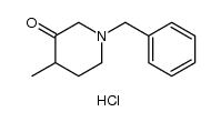 3-​Piperidinone, 4-​methyl-​1-​(phenylmethyl)​-​, hydrochloride (1:1)