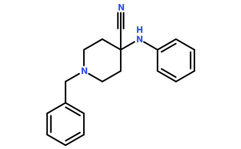 4-苯胺基-1-苄基-4-氰基哌啶