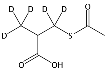 3-Acetylthio-2-methylpropanoic Acid-d5