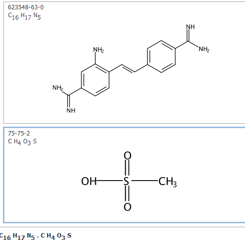 ASBMS [Aminostilbamidine, methanesulfonate]