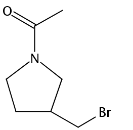 1-(3-(bromomethyl)pyrrolidin-1-yl)ethanone