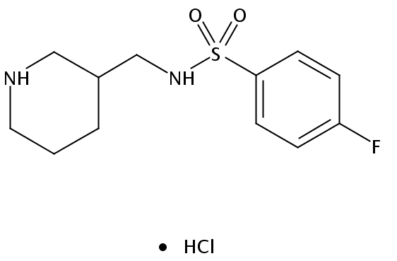 4-Fluoro-N-(piperidin-3-ylmethyl)benzenesulfonamide hydrochloride