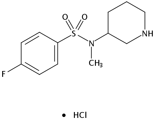4-Fluoro-N-methyl-N-(piperidin-3-yl)benzenesulfonamide hydrochloride