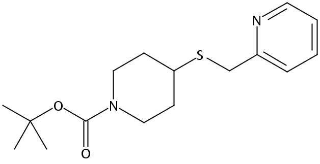 tert-Butyl 4-((pyridin-2-ylmethyl)thio)piperidine-1-carboxylate