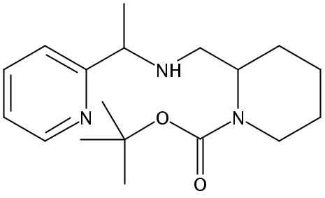 tert-Butyl 2-(((1-(pyridin-2-yl)ethyl)amino)methyl)piperidine-1-carboxylate