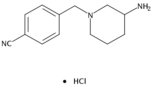 4-((3-Aminopiperidin-1-yl)methyl)benzonitrile hydrochloride