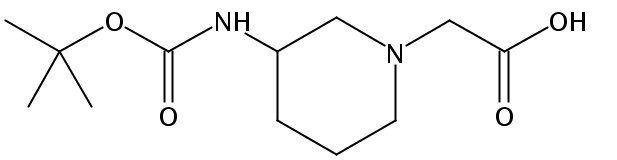 2-(3-((tert-Butoxycarbonyl)amino)piperidin-1-yl)acetic acid