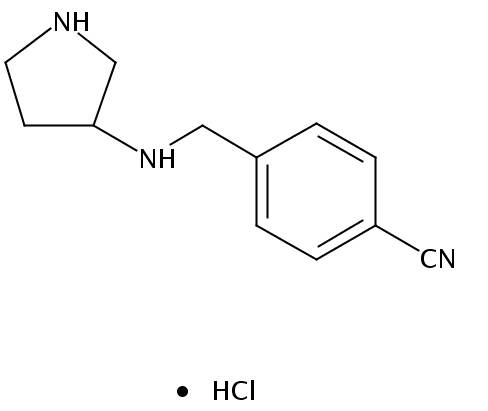 4-((Pyrrolidin-3-ylamino)methyl)benzonitrile hydrochloride