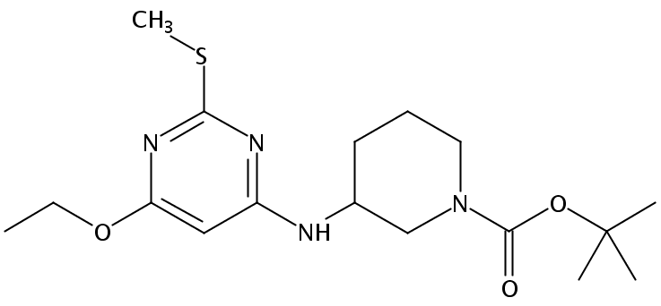 tert-Butyl 3-((6-ethoxy-2-(methylthio)pyrimidin-4-yl)amino)piperidine-1-carboxylate