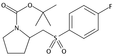 tert-Butyl 2-(((4-fluorophenyl)sulfonyl)methyl)pyrrolidine-1-carboxylate