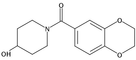 (2,3-Dihydrobenzo[b][1,4]dioxin-6-yl)(4-hydroxypiperidin-1-yl)methanone