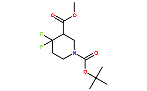 3-Methyl 1-(2-methyl-2-propanyl) 4,4-difluoro-1,3-piperidinedicar boxylate