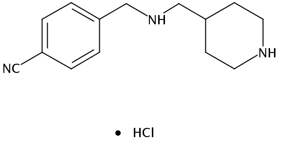 4-(((Piperidin-4-ylmethyl)amino)methyl)benzonitrile hydrochloride