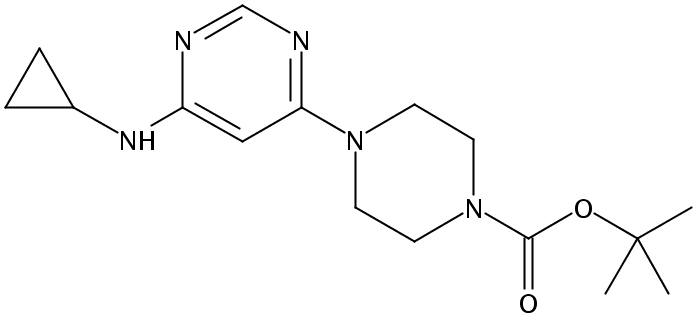 tert-Butyl 4-(6-(cyclopropylamino)pyrimidin-4-yl)piperazine-1-carboxylate