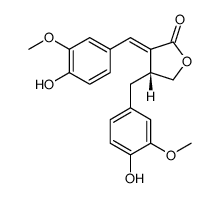 2(3H)-呋喃酮,二氢-4-[(4-羟基-3-甲氧苯基)甲基]-3-[(4-羟基-3-甲氧苯基)亚甲基]-,(3E,4R)-