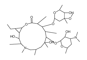 (2R,3R,4S,5R,8R,10R,11R,12S,13S,14R)-11-[(2S,3R,4S,6R)-4-(dimethylamino)-3-hydroxy-6-methyloxan-2-yl]oxy-2-ethyl-4,10-dihydroxy-13-[(2R,4R,5S,6S)-5-hydroxy-4-methoxy-4,6-dimethyloxan-2-yl]oxy-3,5,6,8,10,12,14-heptamethyl-1-oxa-6-azacyclopentadecan-15-one