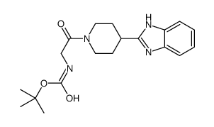 tert-Butyl (2-(4-(1H-benzo[d]imidazol-2-yl)piperidin-1-yl)-2-oxoethyl)carbamate