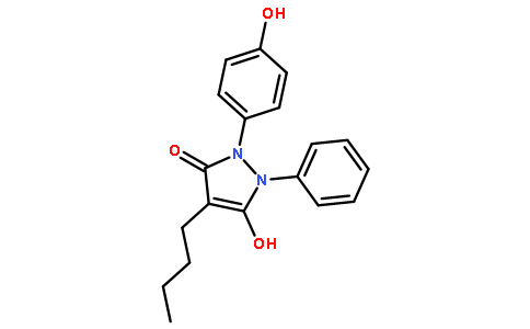 4-丁基-3-羟基-1-(4-羟基苯基)-2-苯基-3-吡唑啉-5-酮