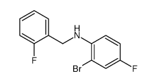 2-bromo-4-fluoro-N-[(2-fluorophenyl)methyl]aniline