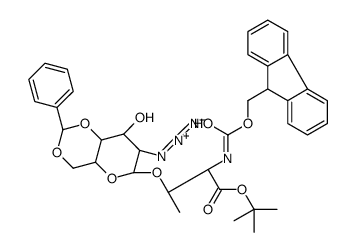 O-(2-叠氮-4,6-O-苯亚甲基-2-脱氧-α-D-吡喃半乳糖)-N-[(9H-芴-9-基甲氧基)羰基]-L-苏氨酸叔丁酯