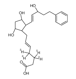 (5Z)-7-{(1R,2R,3R,5S)-3,5-Dihydroxy-2-[(3S)-3-hydroxy-5-phenyl-1-penten-1-yl]cyclopentyl}(3,3,4,4-2H4)-5-heptenoic acid