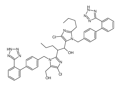 1-[2-butyl-5-chloro-3-[[4-[2-(2H-tetrazol-5-yl)phenyl]phenyl]methyl]imidazol-4-yl]-2-[4-chloro-5-(hydroxymethyl)-1-[[4-[2-(2H-tetrazol-5-yl)phenyl]phenyl]methyl]imidazol-2-yl]pentan-1-ol
