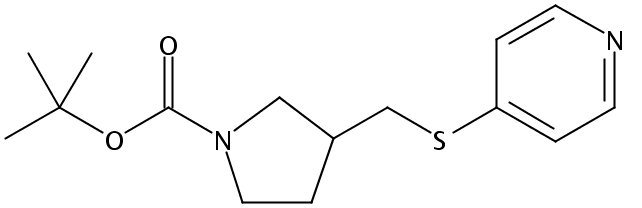 tert-Butyl 3-((pyridin-4-ylthio)methyl)pyrrolidine-1-carboxylate