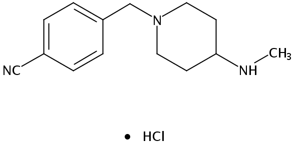 4-((4-(Methylamino)piperidin-1-yl)methyl)benzonitrile hydrochloride