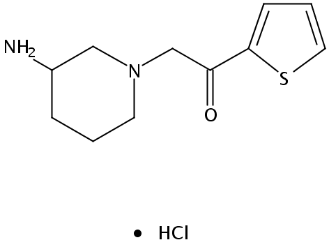 2-(3-Aminopiperidin-1-yl)-1-(thiophen-2-yl)ethanone hydrochloride