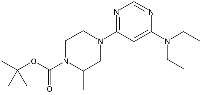 tert-Butyl 4-(6-(diethylamino)pyrimidin-4-yl)-2-methylpiperazine-1-carboxylate